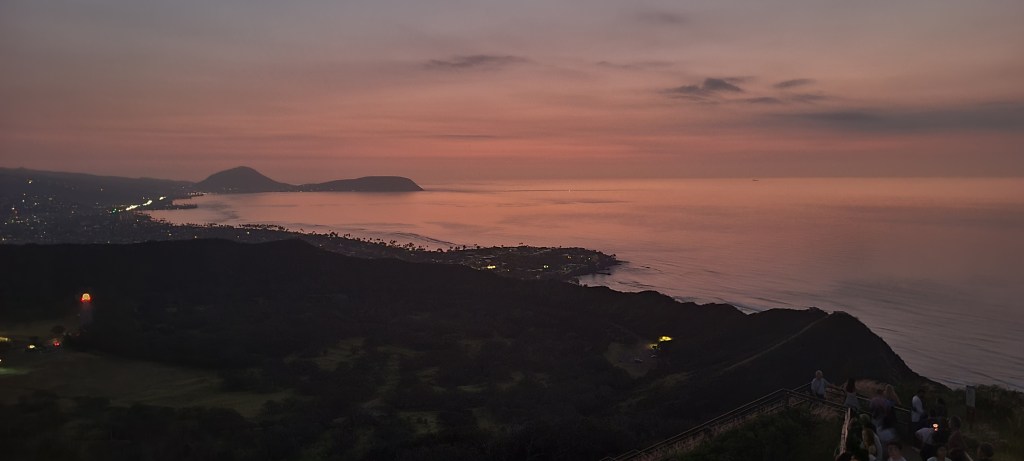 Early morning sunrise at Diamond Head