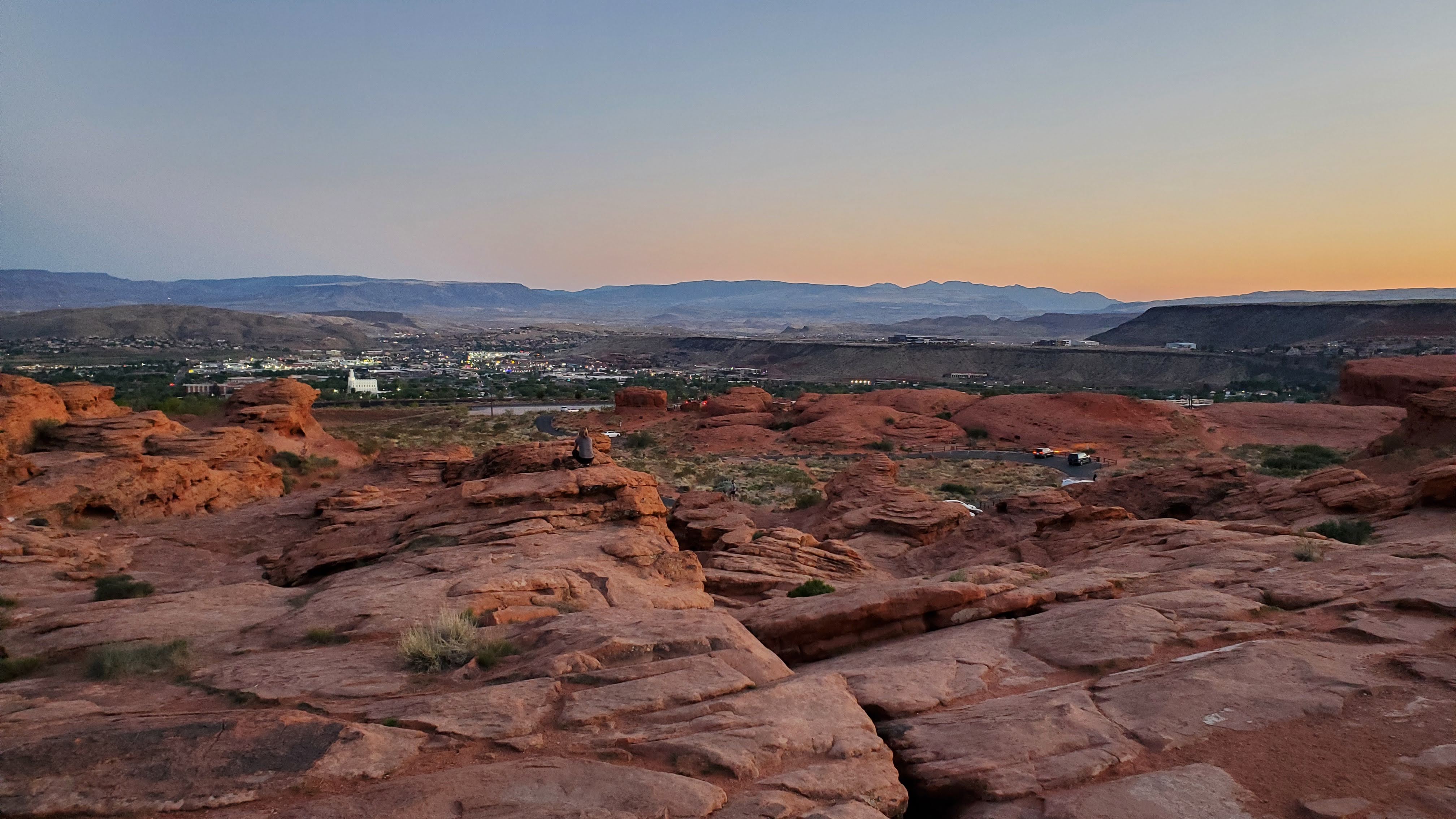The view of St. George from Pioneer Park